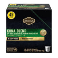 Kona Blend Medium Roast Coffee Pods 100% Arabica Smooth &amp Balanced Gourmet Single Serve K Cup Compatible 48 Count