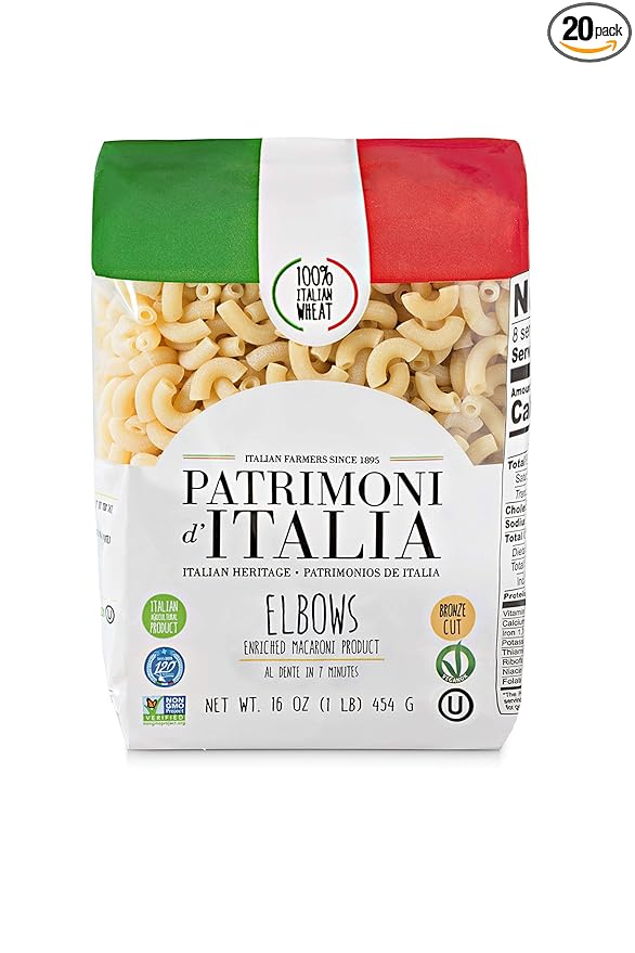 Patrimoni d'Italia Elbows 1 Pound (Pack of 20)