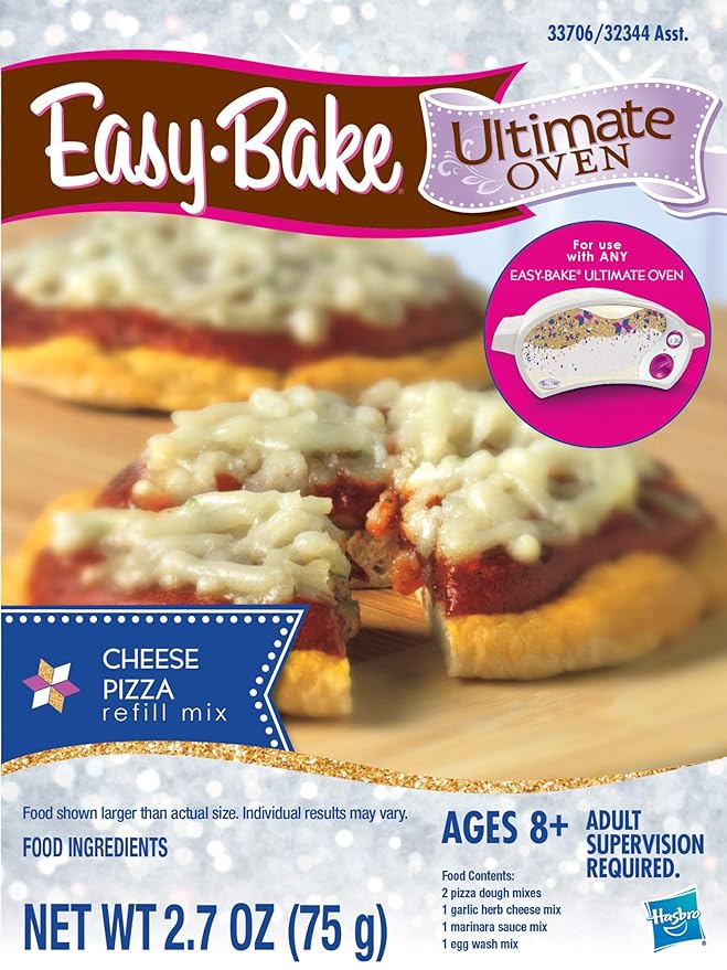 Easy Bake Refill 3-Pack Bundle Includes one Each Pizza Red Velvet Cake and Whoopie Pie Mixes