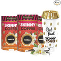 Skinny Boost 3 Pack Vanilla Instant Skinny Coffee Sticks with Free Tumbler-Premium Arabica Coffee All Natural Sugar Free Vegan &amp Paleo Friendly- 28 Per Container