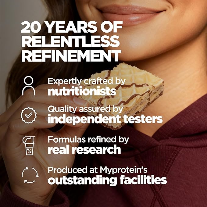 Myprotein Protein Bars Crispy Protein Wafers 15g High Protein Snacks Box of 10 Chocolate Hazelnut Wafers Packs Milk &amp Whey Protein Isolate Light &amp Crunchy