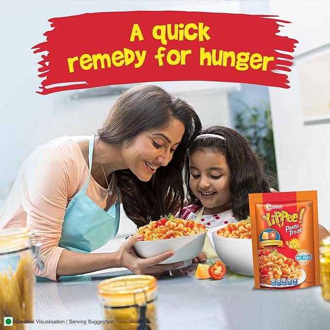 Sunfeast Pasta Treat the Original Instant Pasta Tomato Cheese (Whole Wheat No Mida)70 Gm