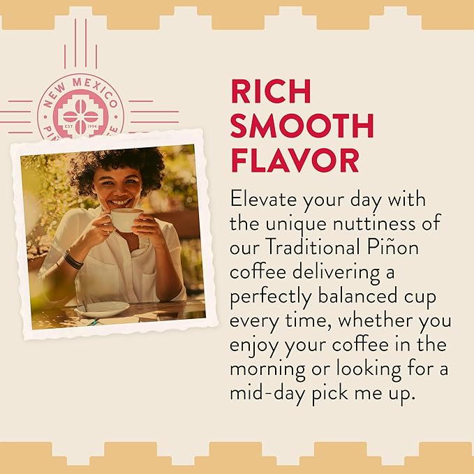 New Mexico Piñon Coffee Naturally Flavored Coffee (Traditional Piñon Ground 5 pound)