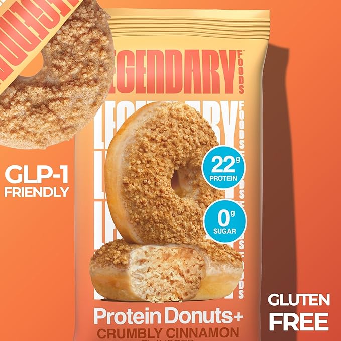 Legendary Foods 22 g Protein Pastry and Donut Bundle 16 Pack - Low Carb Meal Replacement Bar - Gluten Free Protien Snacks - Healthy Keto Snack Box - Low Sugar Energy Bars - Bariatric Diabetic Friendly