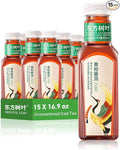 ORIENTAL LEAF Unsweetened Iced Tea – Bottled Ganpu Tea 16.9 FL oz bottles (Pack of 15) Sugar Free 0 Calories