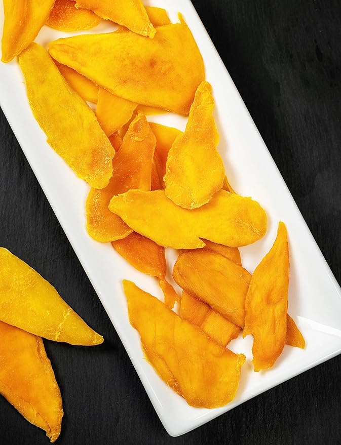 Anna and Sarah Dried Organic Mango No Sugar Added No Preservatives Al-Natural Premium Quality in Resealable bag 3 Lbs