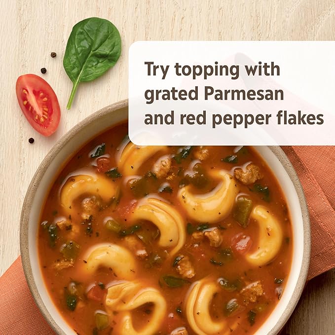 Campbell’s Homestyle Soup Cheese Tortellini with Italian Sausage 16.3 Oz Can (Case of 12)