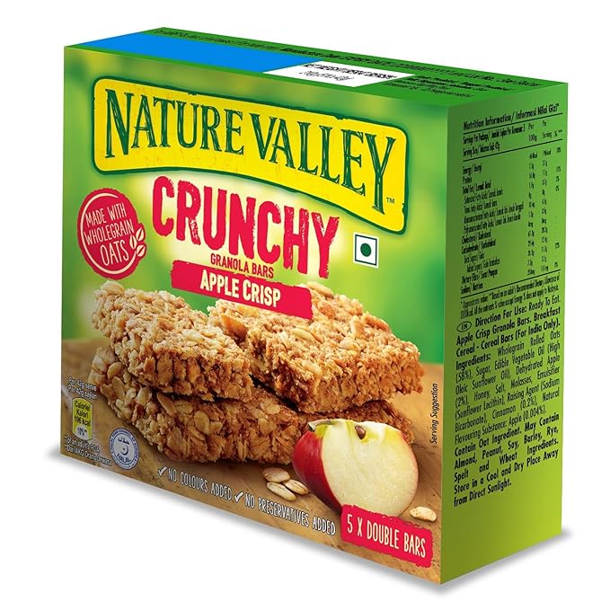 Nature Valley Crunchy Granola Bars Apple Crisp Limited Edition Box 12 Bars 8.94 oz (6 Pouches) (Pack of 6)