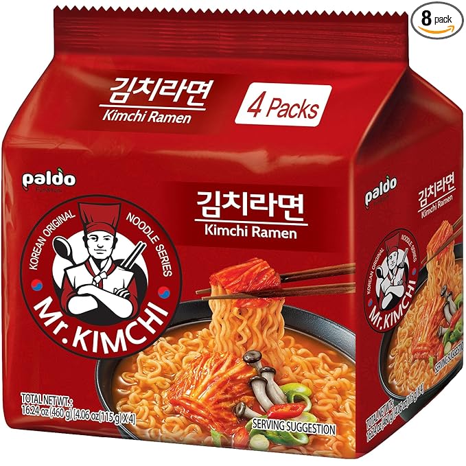 Paldo Kimchi Ramen 4.06 Oz (Pack of 8)