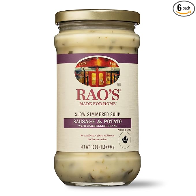 Rao's Italian Sausage &amp Potato With Cannellini Beans Soup 16 Ounce (Pack of 6)