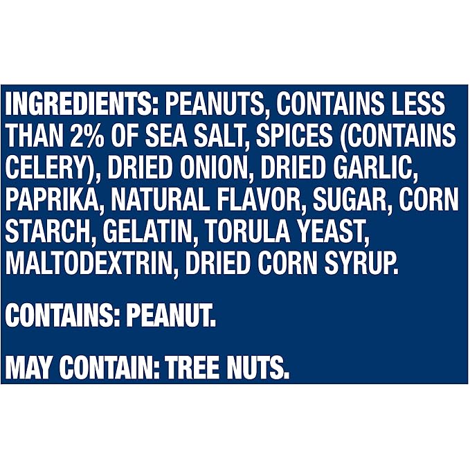 Planters Dry Roasted Peanuts 52 oz Canister (Pack of 2)