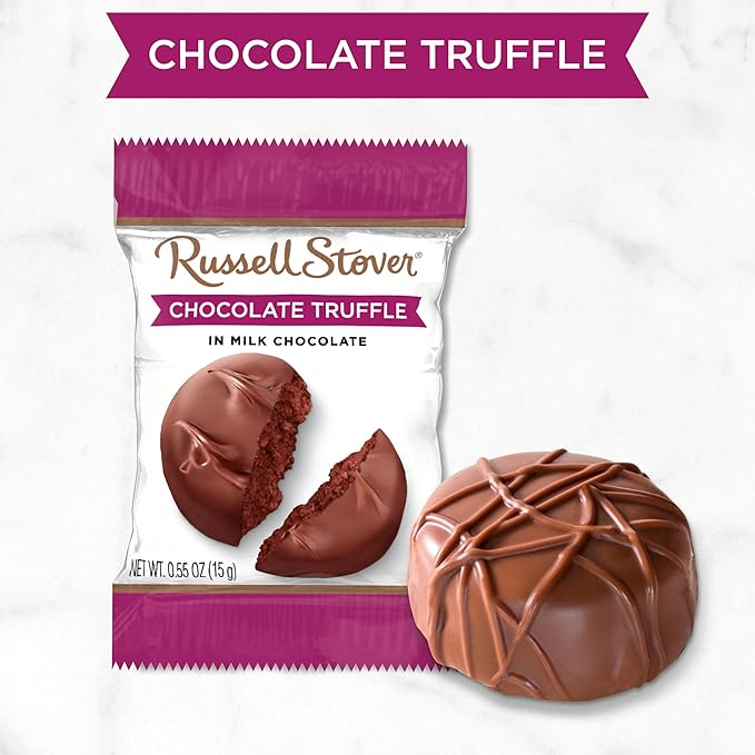 Russell Stover Milk Chocolate Truffle - 0.55 oz (Pack of 36)