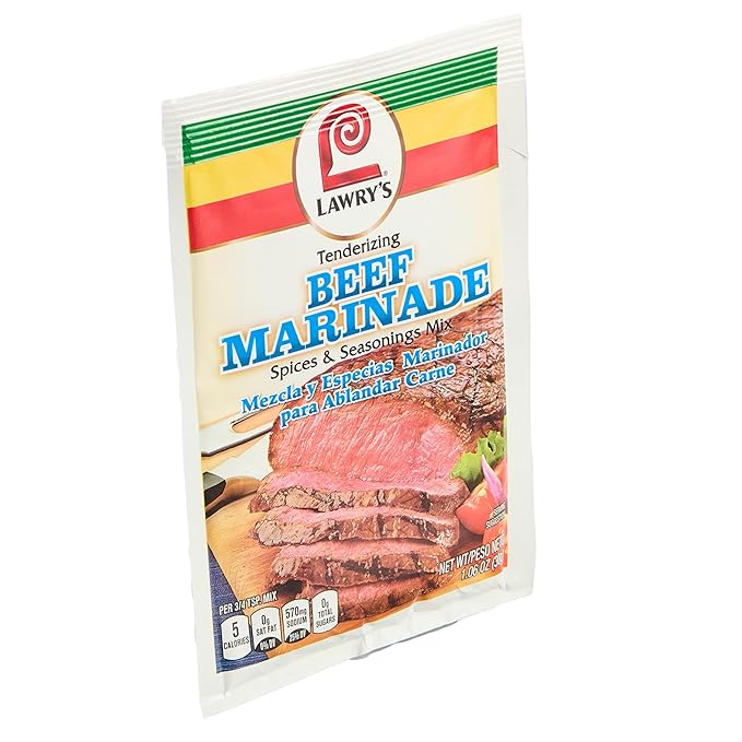 Lawry's Tenderizing Beef Marinade Spices &amp Seasonings Mix 1.06 oz (Pack of 12)