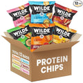 WILDE Protein Chips Variety Pack High Protein Snacks for Adults Keto Chips Gluten Free Low Carb Snack Box Made with Real Ingredients 1.34oz Bags Pack of 12