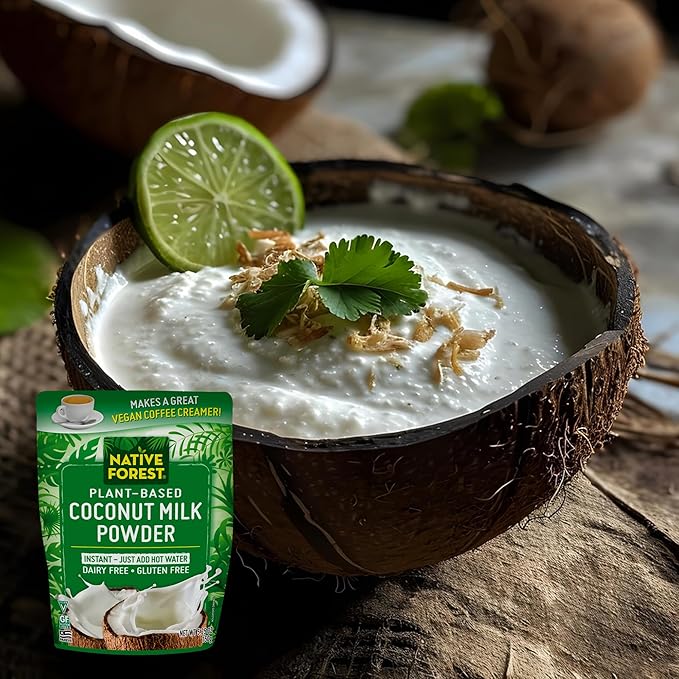 Native Forest Coconut Milk Powder - Vegan Coconut Cream Powdered Creamer Dairy Free Gluten Free - 5.25 ounce Bags (Pack of 6)
