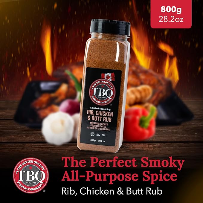 TBQ Rib Chicken &amp Butt Rub 800g - 28.2oz Global Plant Based Certified MSG Free No Fillers