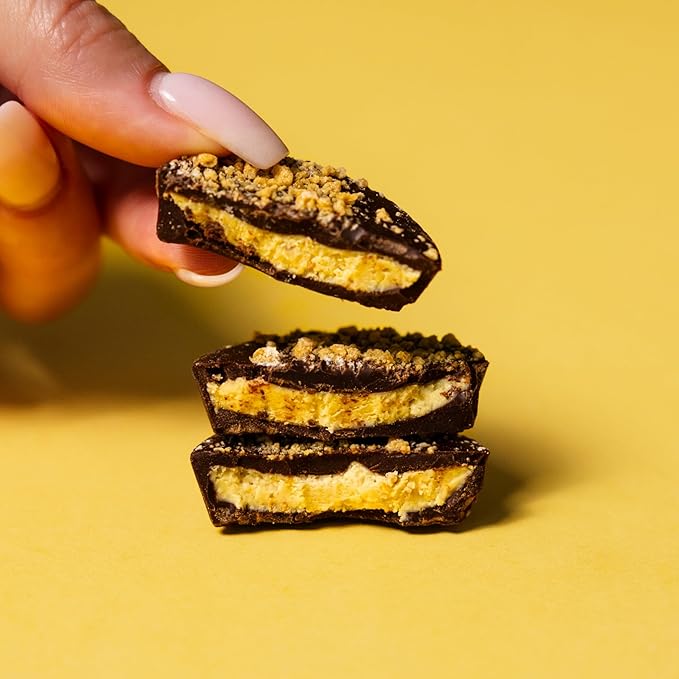 Chocxo Dark Milk Coconut Caramel Cookie Cups - Lower Sugar Organic NonGMO Keto Gluten Free Kosher. 58% Cacao No Artificial Sweeteners/Sugar Alcohols 3.45 oz (Pack of 6)