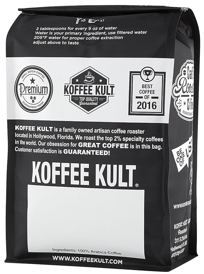 Koffee Kult Sumatra Coffee Ground Dark Roast - Indonesian Fresh Roasted Single Origin (Ground 32oz)