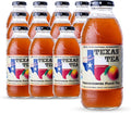 Texas Tea Fredericksburg Peach Tea – Organic Black Tea with Real Texas Peaches NON-GMO Small-Batch Brewed 12-Pack of 16 FL Oz Glass Bottles Refreshing Southern Sweet Peach Iced Tea