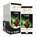 Lindt EXCELLENCE Lime Dark Chocolate Candy Bar 12 Pack 3.5 oz. Bar