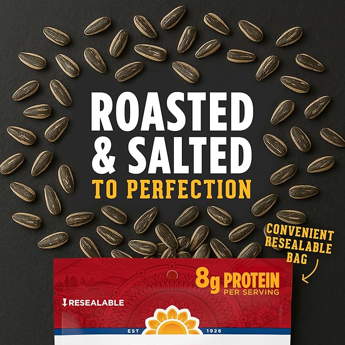 DAVID Roasted and Salted Sweet and Spicy Jumbo Sunflower Seeds Keto Friendly 5.25 oz 12 Pack