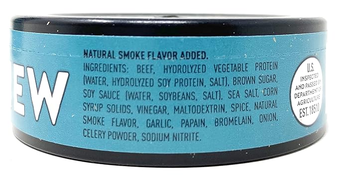 Werner Beef Jerky Chew - Premium Tender Beef Shredded and Mixed with Fresh Spices - .32 Ounce Each Can - 12 Cans Total