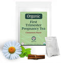 Jade Tea - Organic First Trimester Tea - Nurturing Pregnancy Tea | First Bloom | Gentle Morning Sickness Relief &amp Foundational Prenatal Nutrition | Caffeine-Free | Made In USA (Cinnamon)