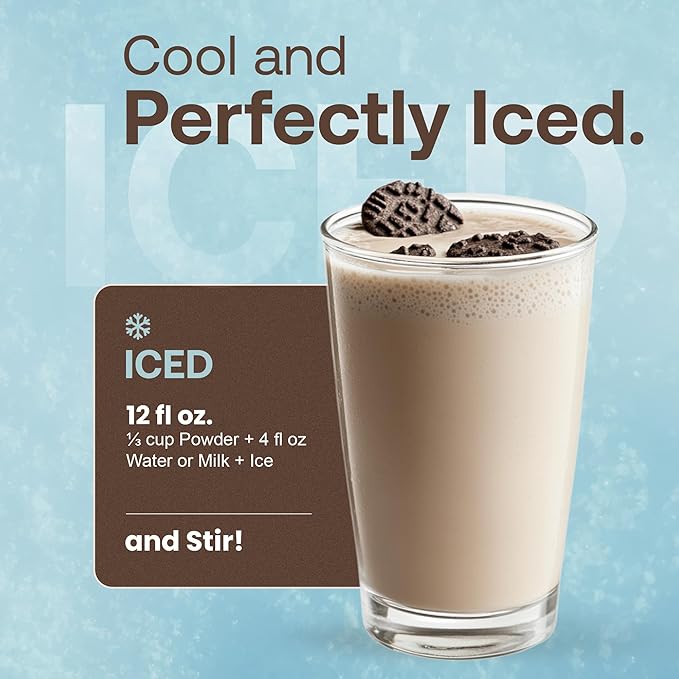 Dr. Smoothie Café Essentials Cookies &amp Cream – No Artificial Colors Flavors or Sweeteners – Shelf Stable – Caffeine-Free – Great for Hot Iced &amp Frozen Frappes (3.5 lb Bag 23 Servings)