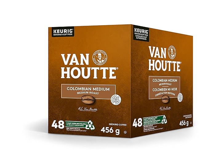 48 Pack Single Serve Van Houtte Medium Columbian Roast K-Cup Pods