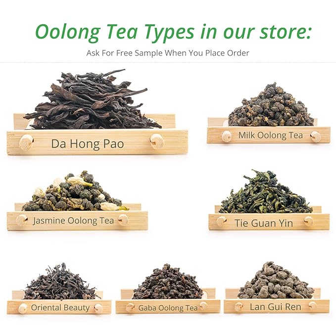 Oriarm 1000g / 35.3oz Gaba Oolong Tea Loose Leaf - High Mountain Taiwan Oolong Black Tea Leaves - Taiwanese Wu Long Alishan Tea - Naturally Processed