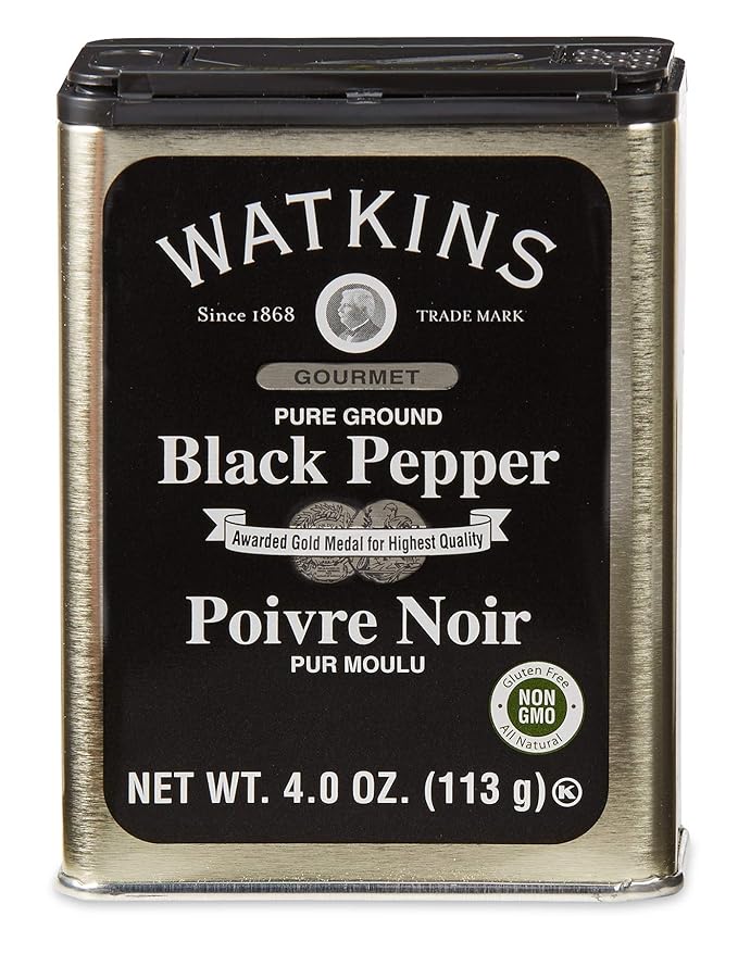 Watkins Organic Pure Ground Black Pepper 4 oz. 12 Count