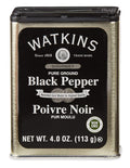 Watkins Organic Pure Ground Black Pepper 4 oz. 12 Count