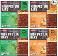 Millville Elevation Mint Chocolate and Chocolate Peanut Butter High Protein Bars 14.4oz 408g (Pack of Four)