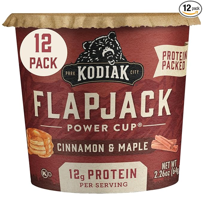 Kodiak Cakes Pancake On the Go Cinnamon and Maple 2.26 Ounce (Pack of 12)