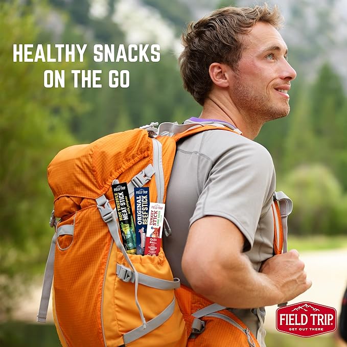 Field Trip Free Range Carne Asada Turkey Jerky Snack Sticks Zero Sugar Keto Paleo Gluten Free Allergy Friendly Snack High Protein 50 Calorie Snack 0.5oz 24 Pack