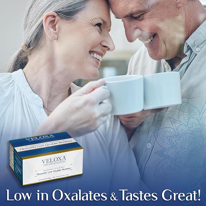 Veloxa™ Very Low Oxalate Tea (90 Pyramid Tea Bags (3 Cartons) Heavenly Low Oxalate Rooibos)