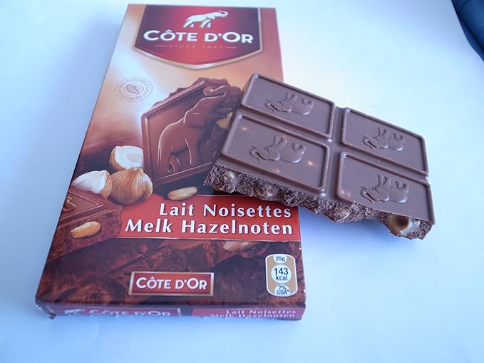 Cote d'Or Belgian Milk Chocolate With Whole Hazelnuts 7 oz.