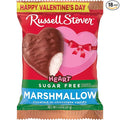 RUSSELL STOVER Valentine's Day Sugar Free Marshmallow Chocolate Candy Heart 1.3 oz. (Pack of 18)