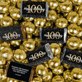 204 Pcs 100th Birthday Party Favors Milestone Elegant Assorted Wrapped Chocolate Miniatures and Milk Chocolate Gold Foil Ball Mix For Birthday Bulk Candy Candy Buffets Party Gifts DIY Favors &amp