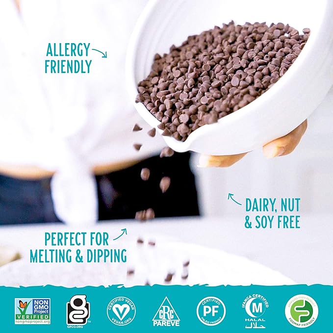 Enjoy Life Semi-Sweet Mega Chunks Baking Chocolate Chips Bundle Vegan Dairy Free Gluten Free Nut Free Kosher Soy Free Allergy Friendly 5 Lbs.