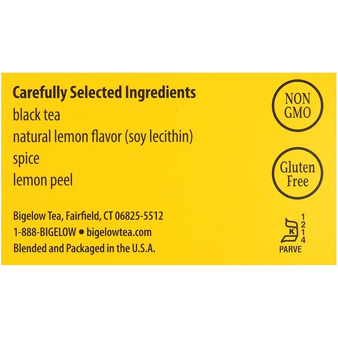 Bigelow Lemon Lift Black Tea Bags 28-Count Boxes (Pack of 6) Lemon Flavored Black Tea Naturally &amp Artificially Flavored