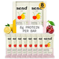Send Bars Plant-Based Vegan Healthy Protein Bars With Greens (Lemon Cherry 8 Bars) – Only Real Ingredients Zero Added Sugar Gluten-Free Dairy-Free