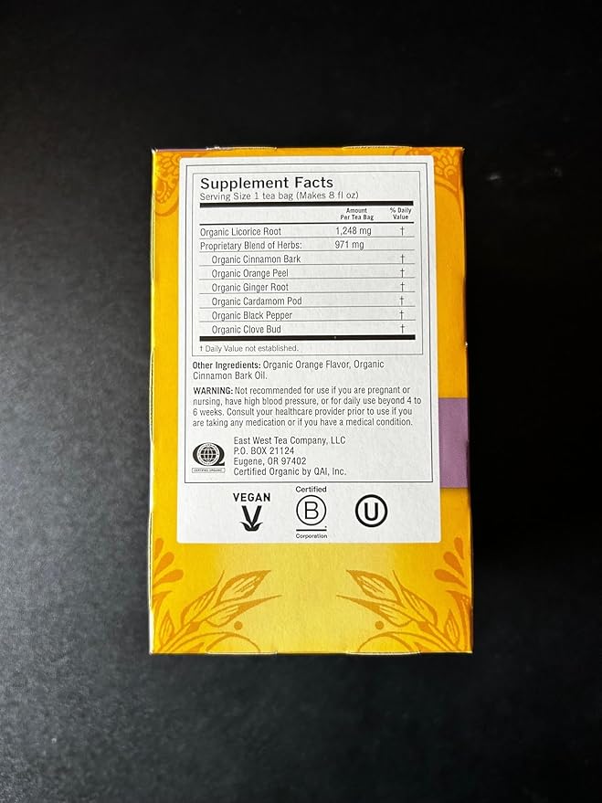 Yogi Tea - Egyptian Licorice Tea (6 Pack) - Warming and Naturally Spicy Sweet - Soothing and Caffeine Free - 96 Organic Herbal Tea Bags