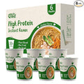 VOLO VERO High Protein (32g) Instant Ramen Soup Cup Chicken Flavor Plant-Based Non-Fried Vegan Low Carb Low Fat Non-GMO Egg &amp Dairy Free Quick Healthy Meal Holiday Gifts 6 Packs