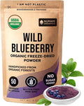 Wild Blueberry Powder Organic USDA Certified for Smoothies Baking and Flavoring Rich in Antioxidants and Vitamin C Organic Blueberries are Handpicked from Nordic Forests and Freeze Dried 6oz