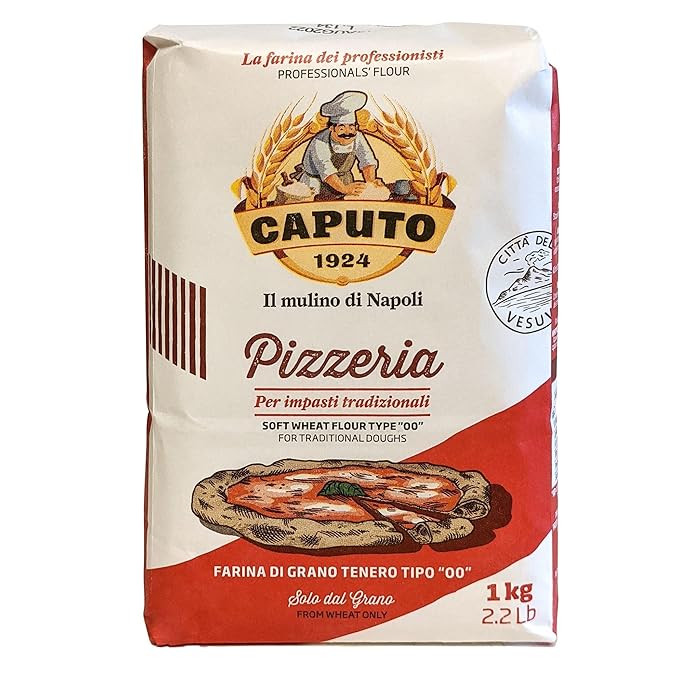 Mulino Caputo 00 Pizzeria Flour 1Kilo Bag 140.8 Ounce 2.2 pound (pack of 4)