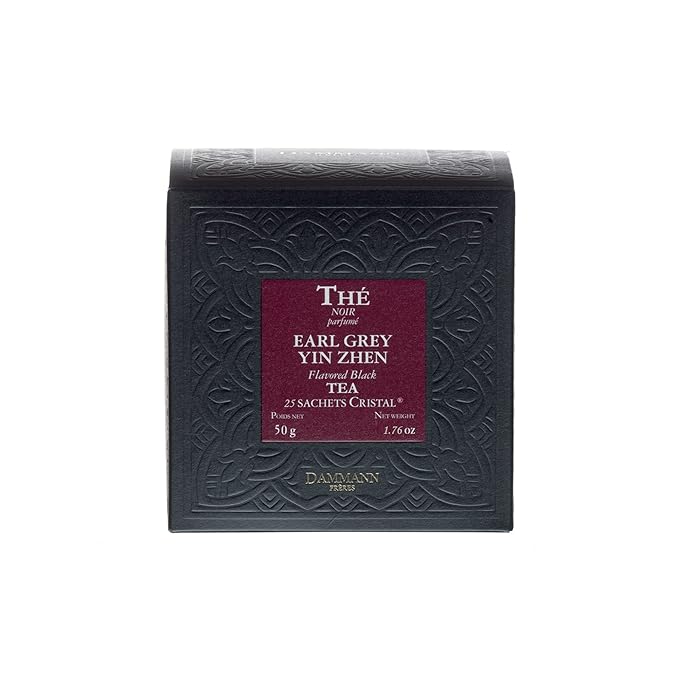 Dammann Freres Sachets Earl Grey Tea Bags Premium Gourmet French Black And Citrus Infused Tea 25 Count (Single Pack)