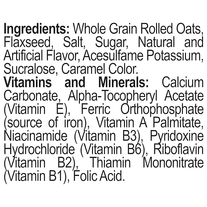 Better Oats 100 Calorie Cinnamon Roll Oatmeal Packets Flax Seeds and Whole Grains Instant Breakfast Cooks in 90 Seconds Box of 10 Pouches (Pack of 6)