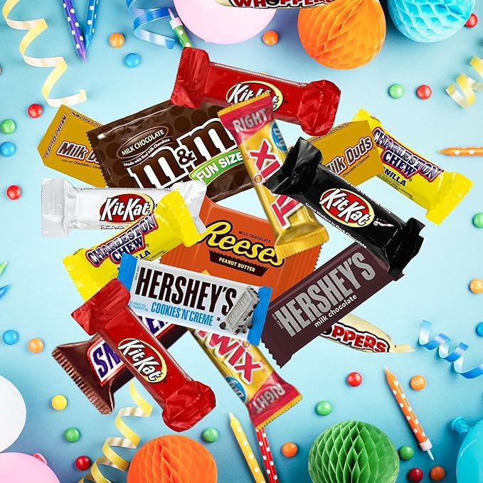 ULTIMATE Assorted 4 Lb. Chocolate Candy Variety Pack Bulk Mega Candy Mix Fun Size Assortment Individually Wrapped Minis Great for Easter Basket Fillers &amp Egg Hunts Parties Parades &amp Pina