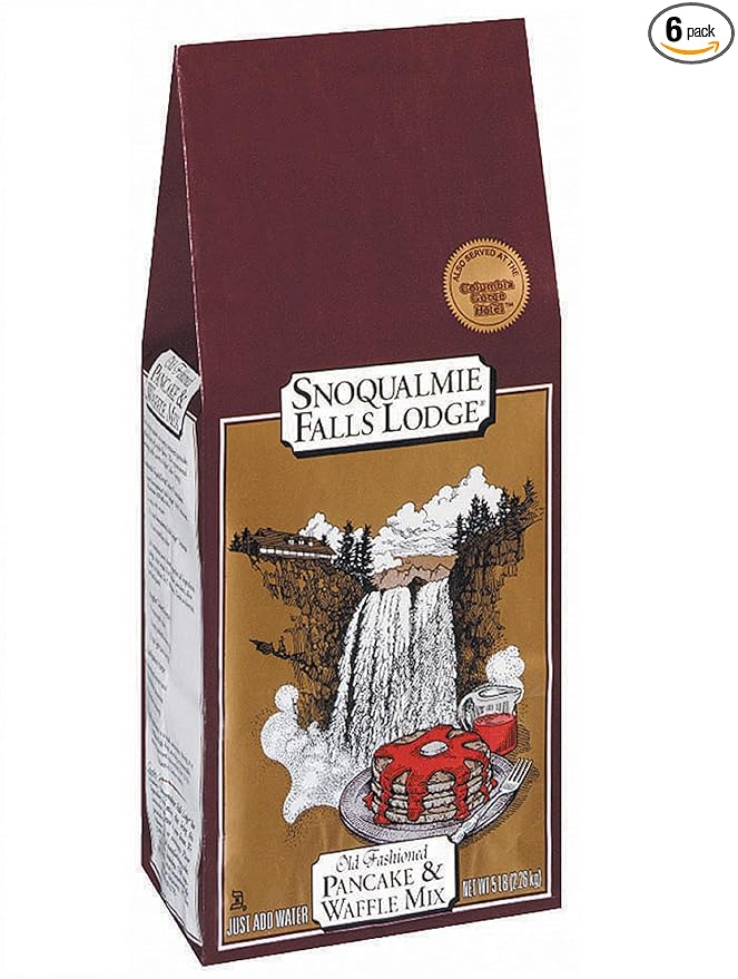 Snoqualmie Falls Lodge Pancake &amp Waffle Mix Old Fashioned 5-Pound Bag
